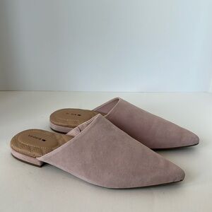Birdies The Lark pink chiffon mules